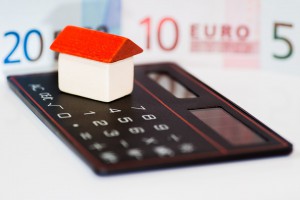 Huis met rekenmachine